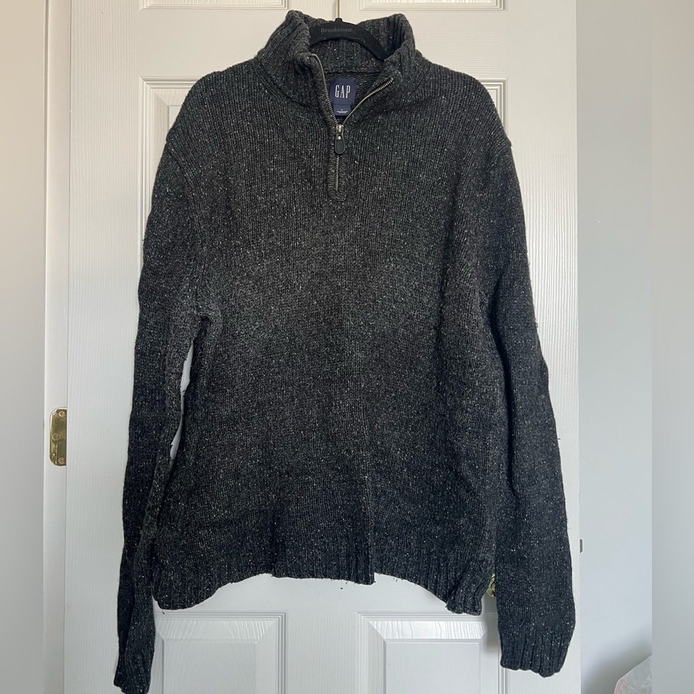 Men’s Wool Blend Gap Quarter Zip